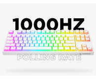 RAMPAGE TKL GHOST Huano Red Switch biała - 1351975 - zdjęcie 7